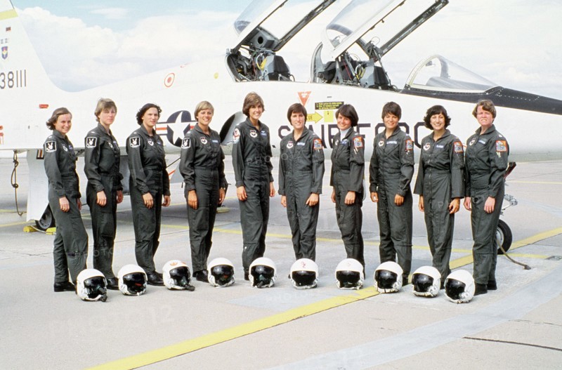 The first 10 female officers to graduate