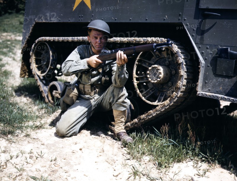 A young soldier of the armored forces