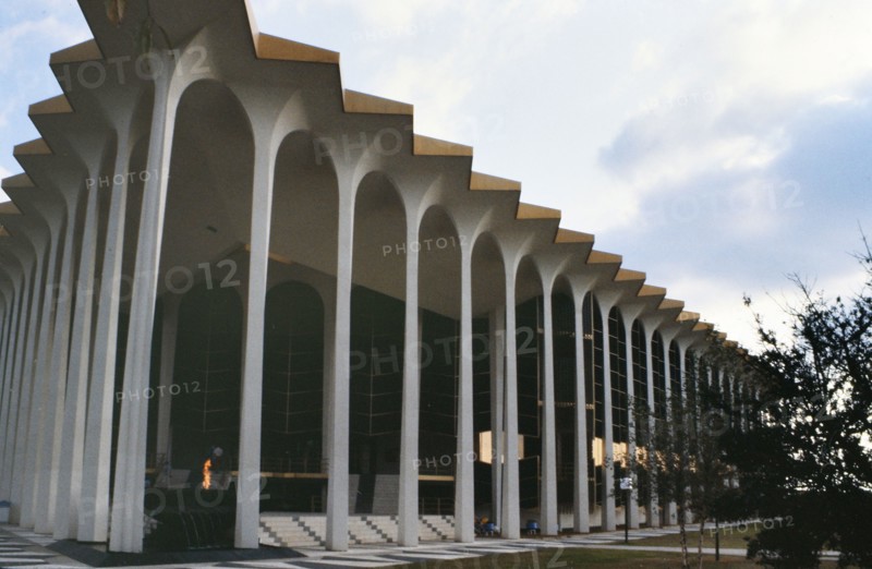 Buildings on the campus of Oral Roberts University in Tulsa Oklahoma