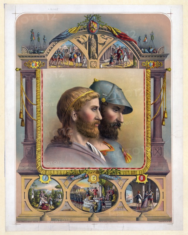 Damon and Pythias ca 1871