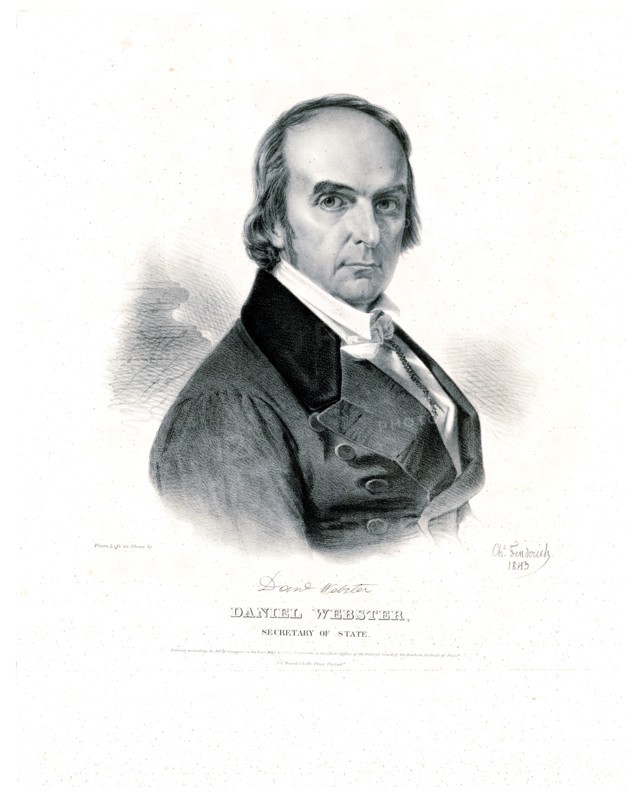 Daniel Webster, Secretary of State ca 1843