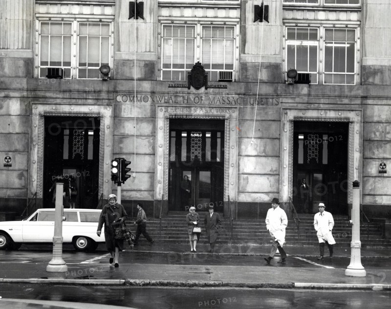 Department of Public Works Building Displaying Fallout Shelter Signs
