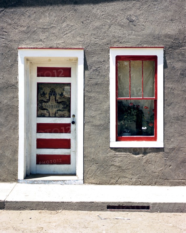 Door and window in a Spanish