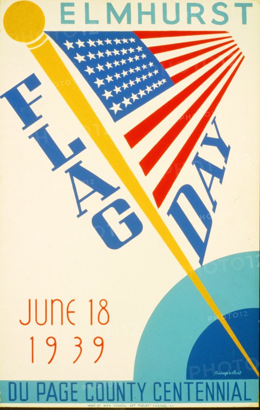 Elmhurst flag day