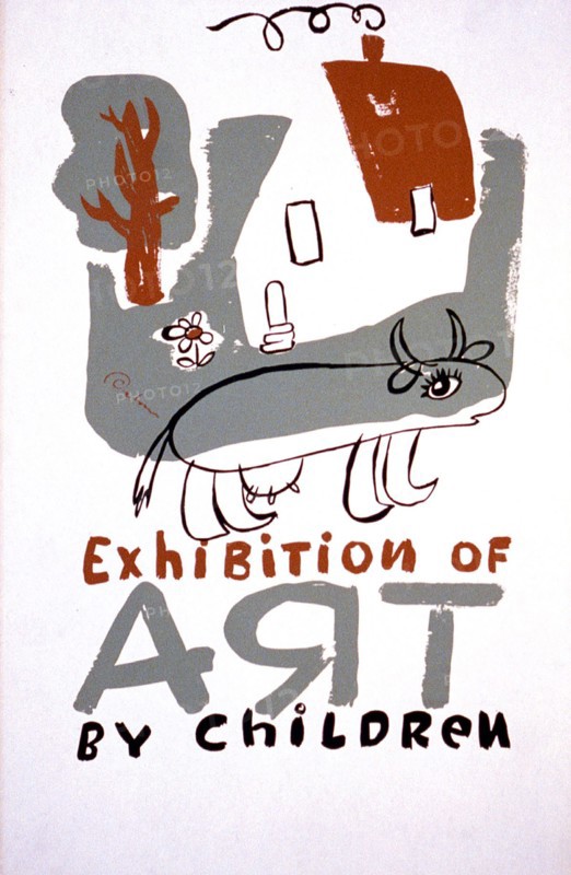 Exhibition of art by children ca. 1940