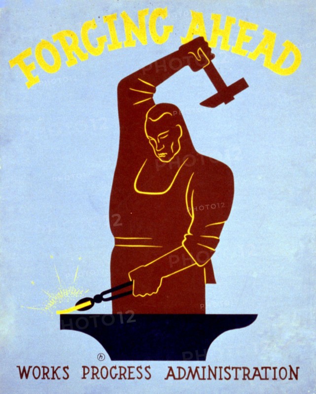 Forging ahead Works Progress Administration
