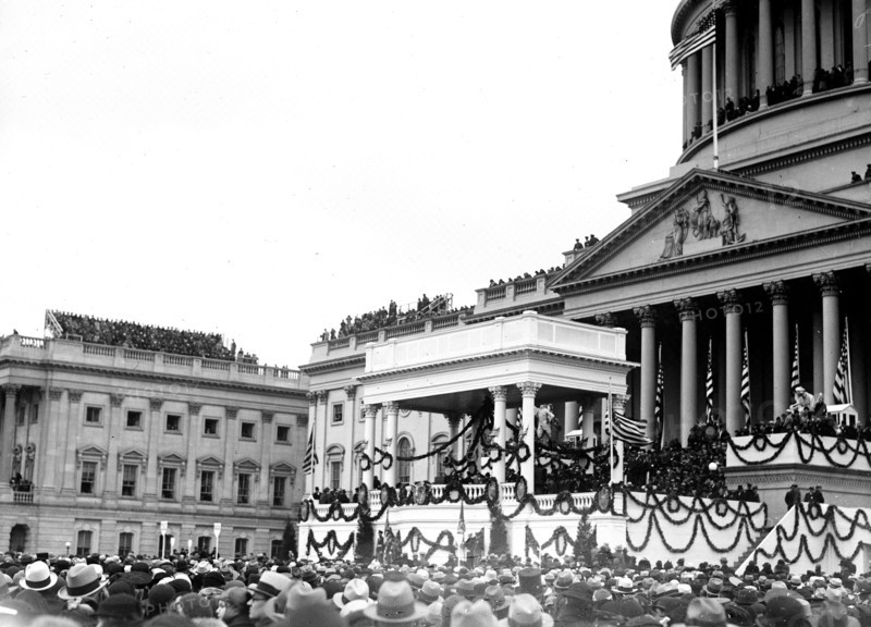 Franklin Roosevelt First Inaguration: Podium at U.S. Capitol
