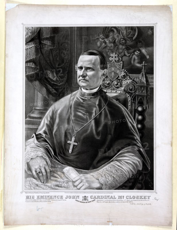 His eminence John Cardinal McCloskey ca 1875