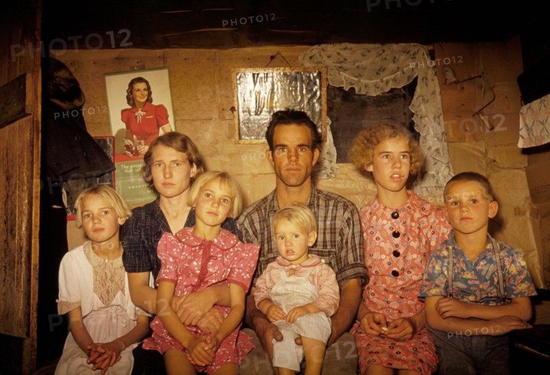 Homesteader and his family
