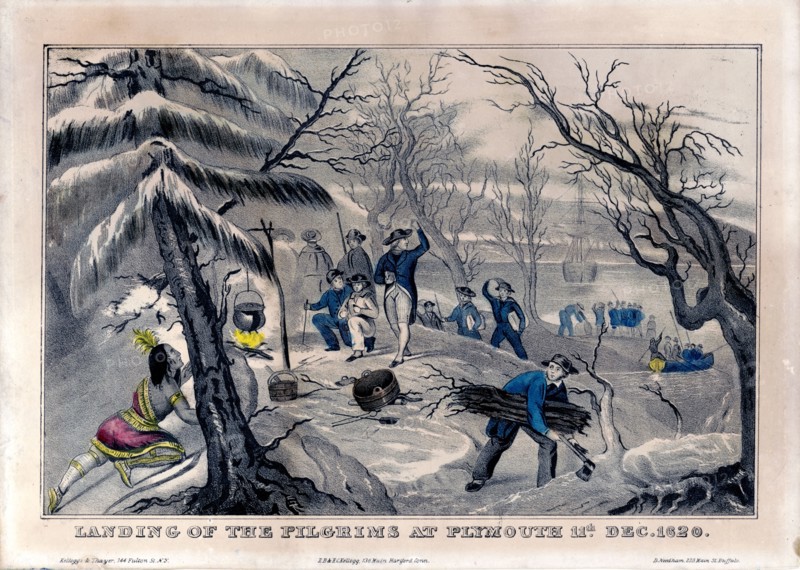 Landing of the pilgrims at Plymouth 11th Dec. 1620