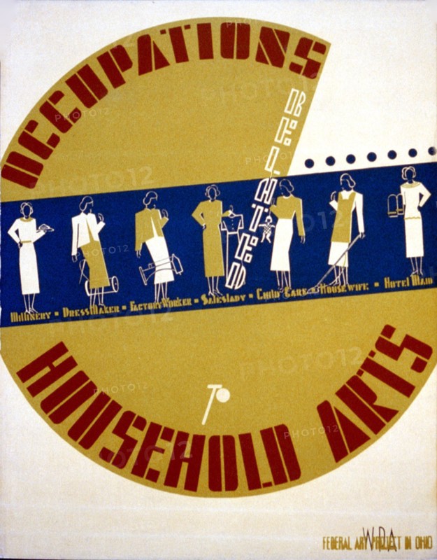 Occupations related to household arts ca. 1938
