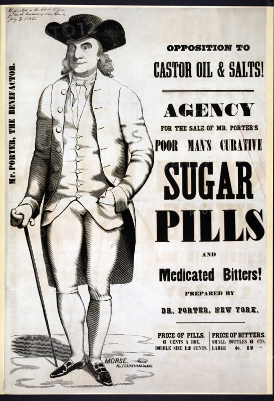 Opposition to castor oil & salts! 1845