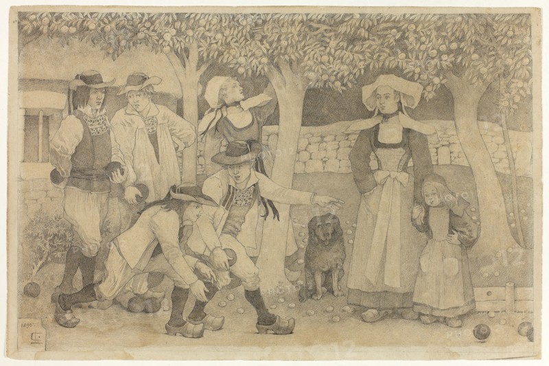 Petanque Players in Brittany