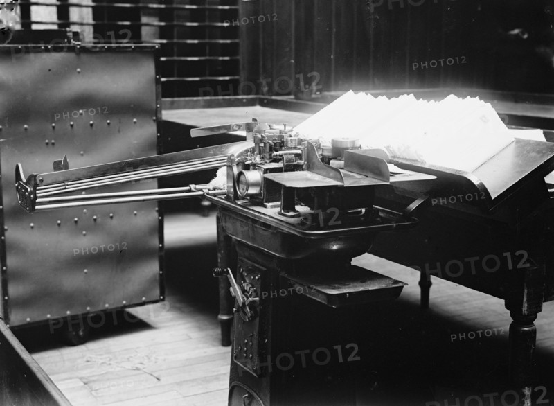 Post Office cancelling machine