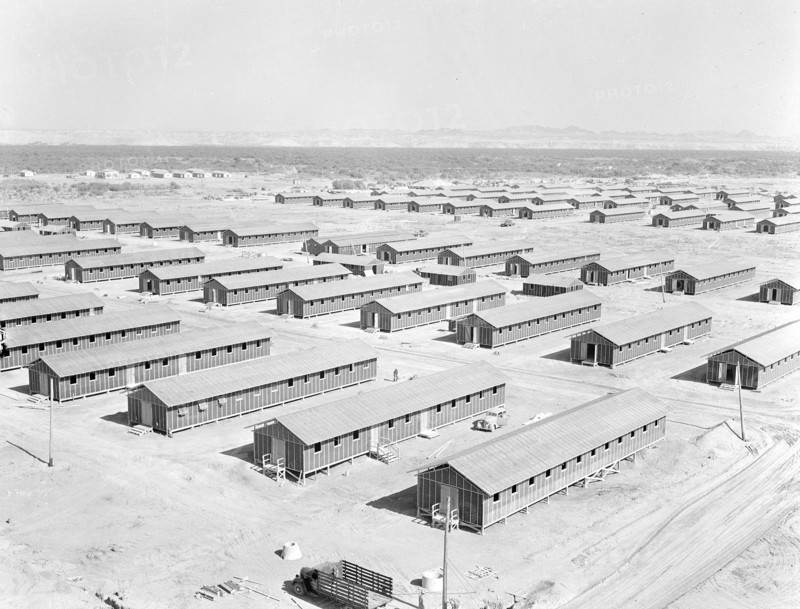 Living quarters of evacuees of Japanese ancestry