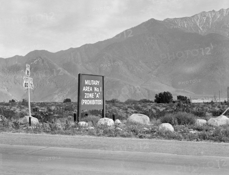 Highway leading to the War Relocation Authority
