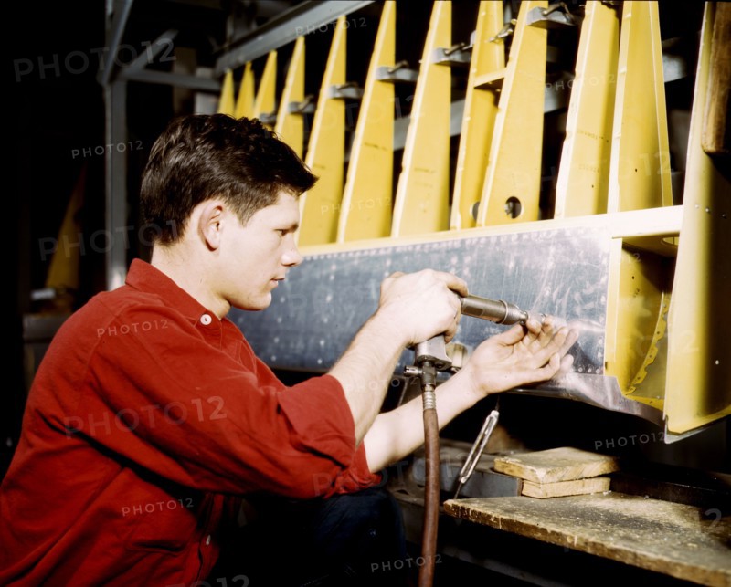 Riveter at work