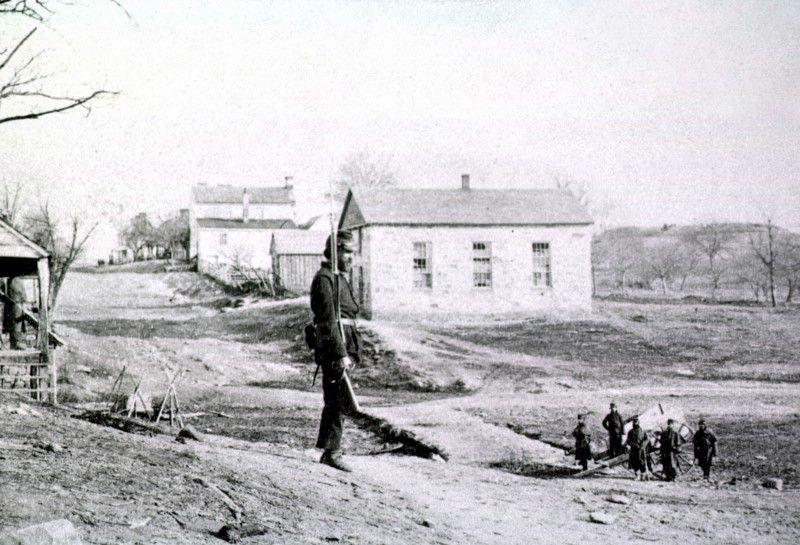 Soldiers near Stone Church