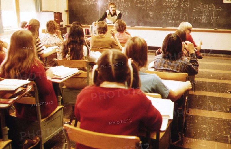 Students and Teacher in a Classroom