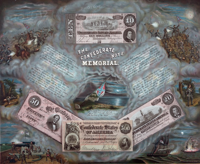 The Confederate note memorial