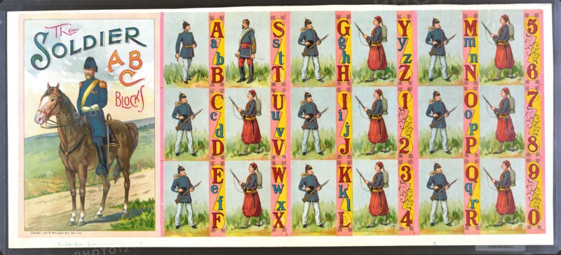 The soldier abc blocks ca 1908