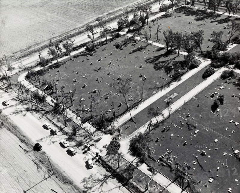 Tornado Damage to Cemetery June 27