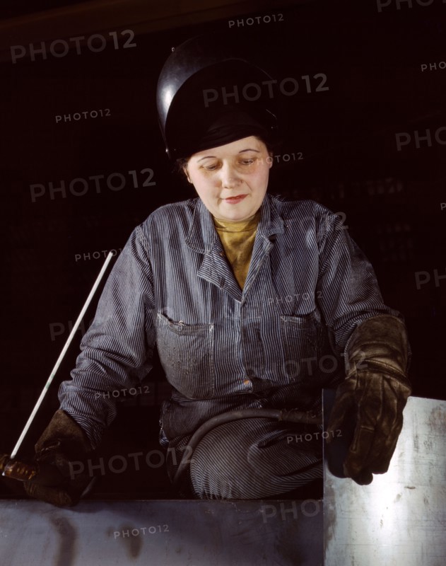 Woman welder at Heil and Co.