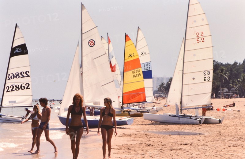 Women walking on a South Florida beach