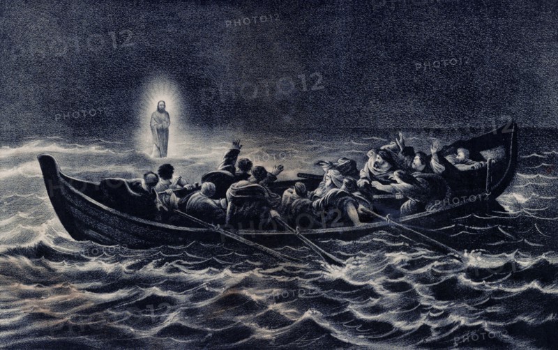 Christ walking on the sea ca. 1856-1907
