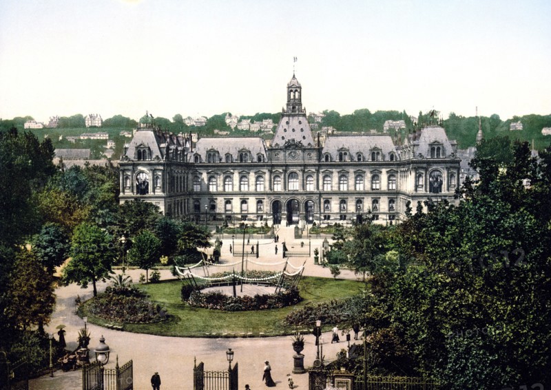 Hotel de ville, Havre, France ca. 1890-1900