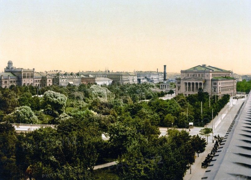 Theatre and promenade, Riga, Russia, (i.e., Latvia) ca. 1890-1900