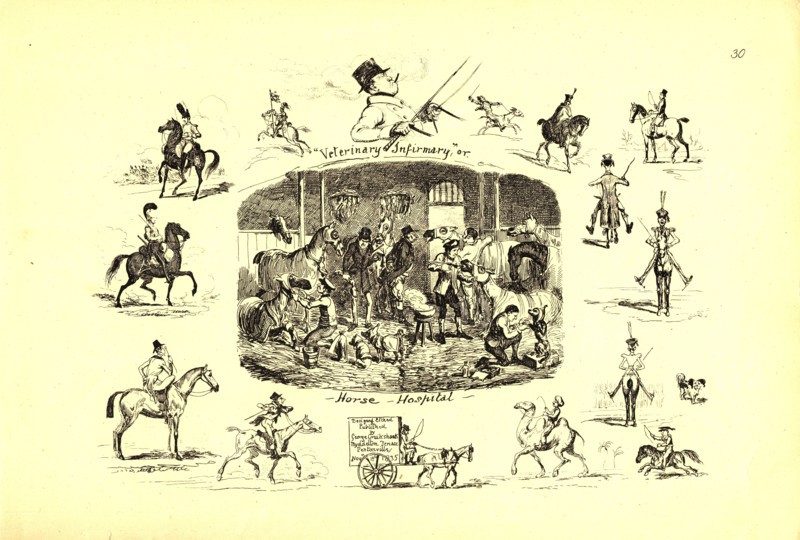 Veterinary Infirmary, or Horse hospital ca. 1835