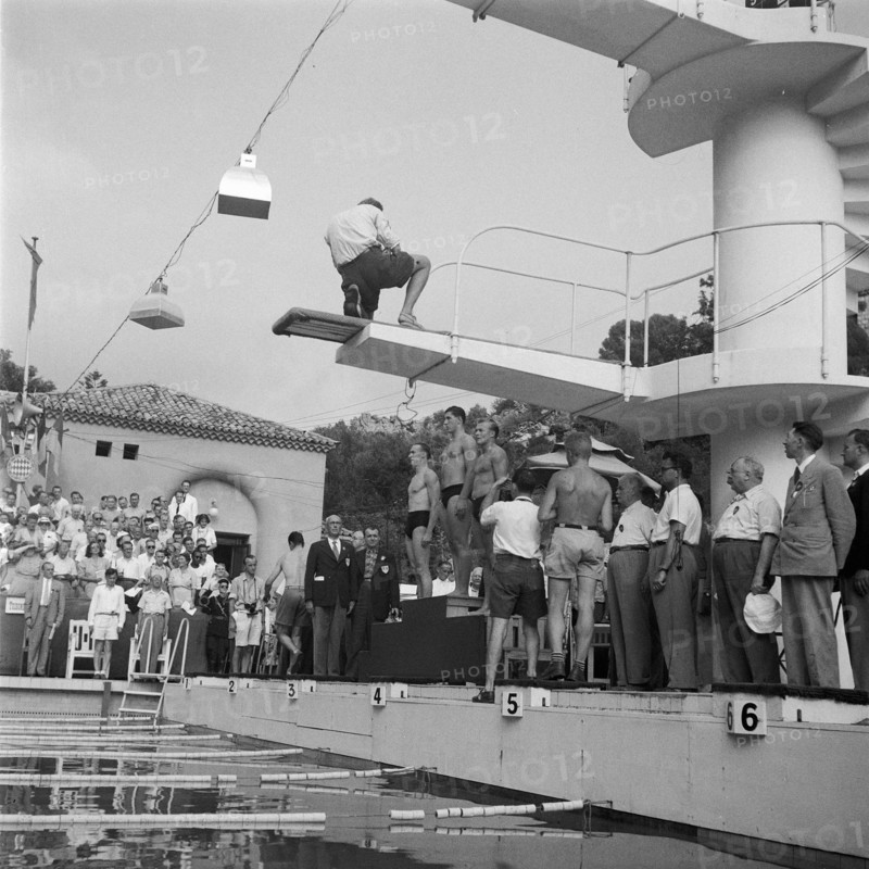 1947 - European swimming championships in Monaco