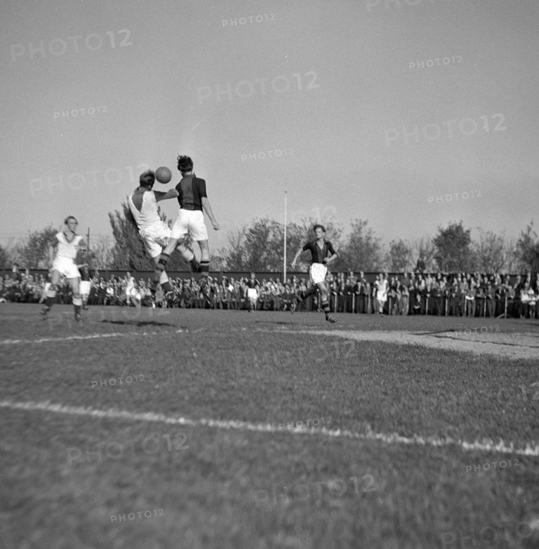 1940s Soccer Match - The dance for the ball DWS against DHC 1-1 ca. October 3, 1947