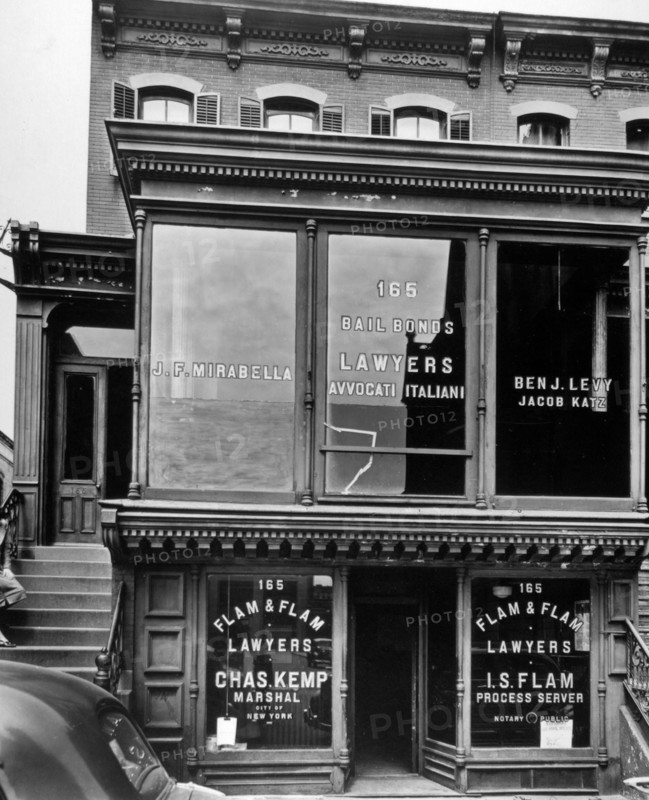 1930s New York City - Flam and Flam, 165 East 121st Street, Manhattan ca. 1938