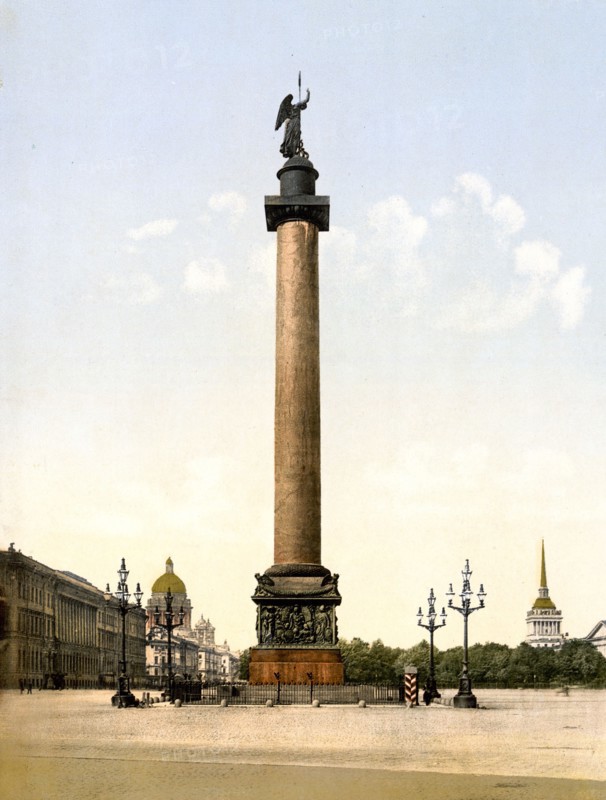 Alexander's Column, St. Petersburg, Russia ca. 1890-1900