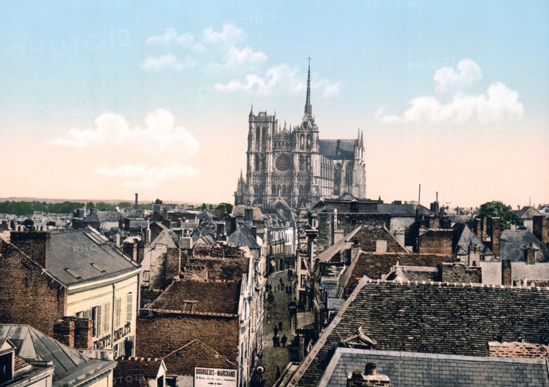 From the belfrey, Amiens, France ca. 1890-1900