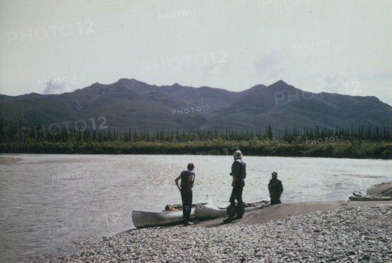 Canoe party on John river 7/13/1974 Alaska