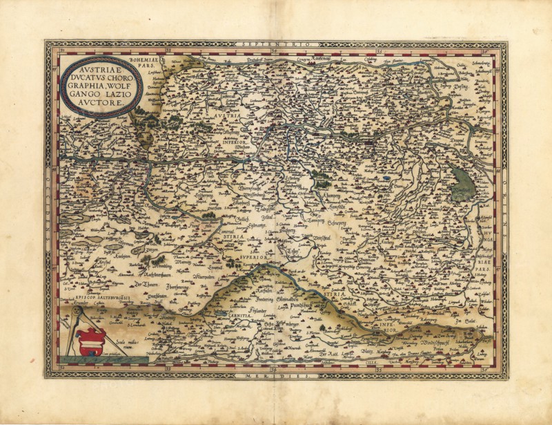 Abraham Ortelius - First World Atlas ca. 1570 - Avstria