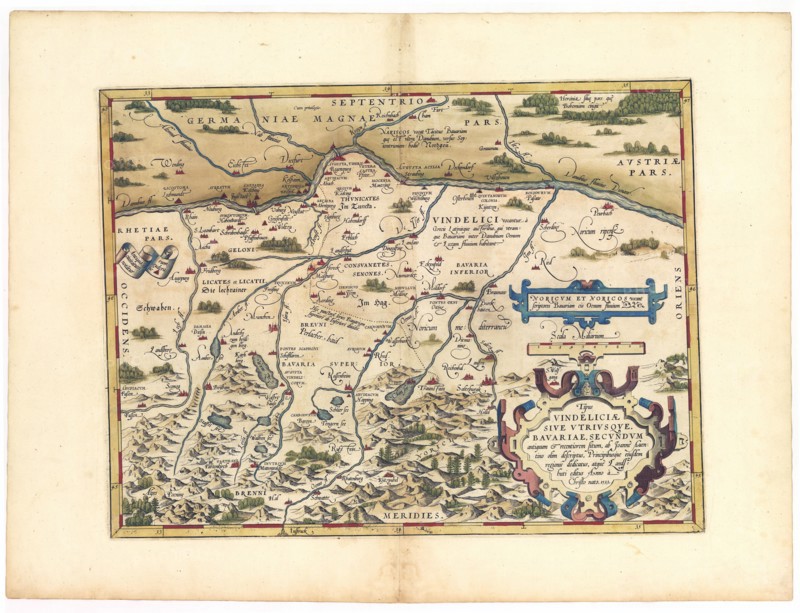 Abraham Ortelius - First World Atlas ca. 1570 - Bavaria