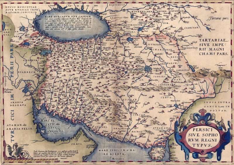 Abraham Ortelius - First World Atlas ca. 1570 - Persiae regnvm siue Sophorvm Imperivm
