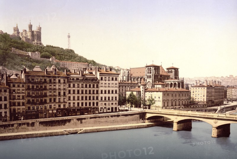 Tilsit (i.e., Tilsih) Bridge, Lyons, France ca. 1890-1900