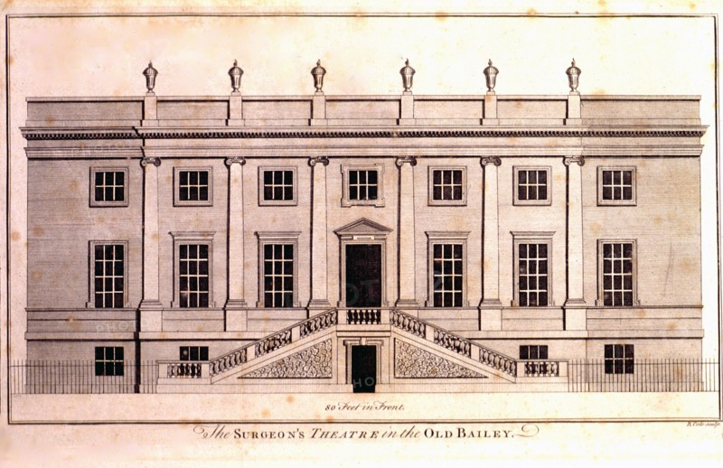 The surgeon's theatre in the Old Bailey ca. 1700s