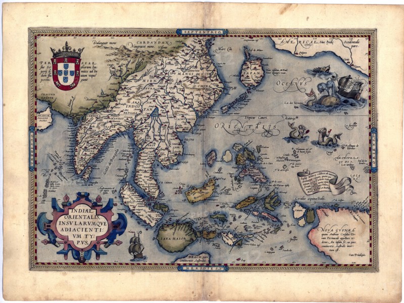 Abraham Ortelius - First World Atlas ca. 1570 - India