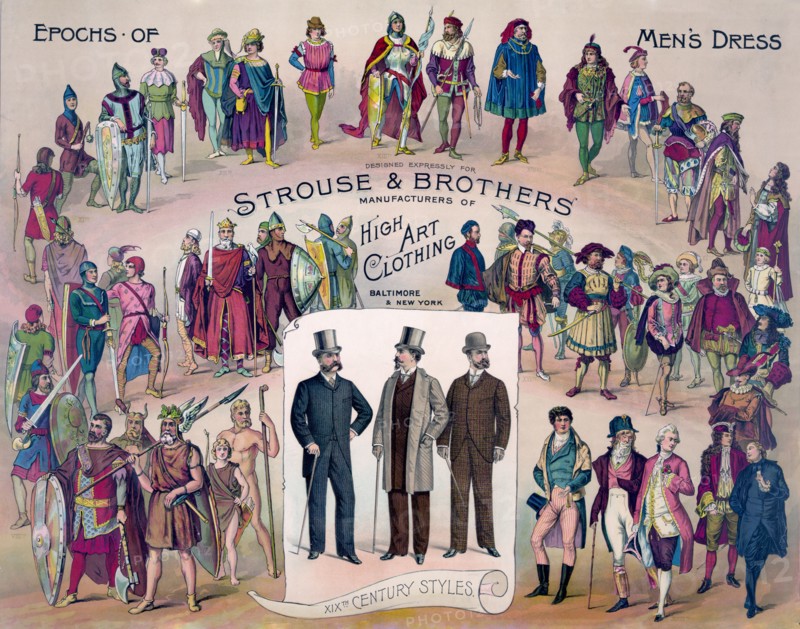 Epochs of men's dress - Men's fashion