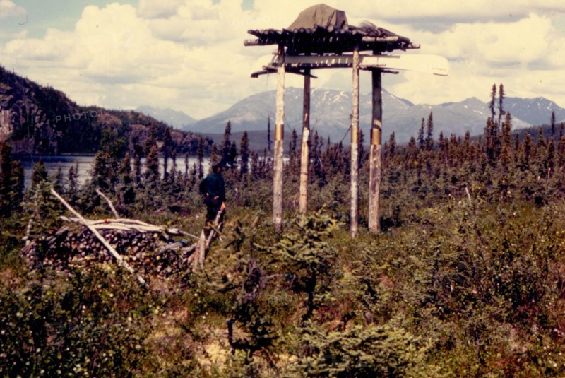 Cache, Lake Minakokosa, Brooks Range, Alaska 7/7/1972