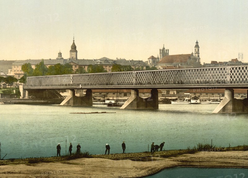 The Iron bridge, Warsaw, Russia (i.e. Warsaw, Poland) ca. 1890-1900