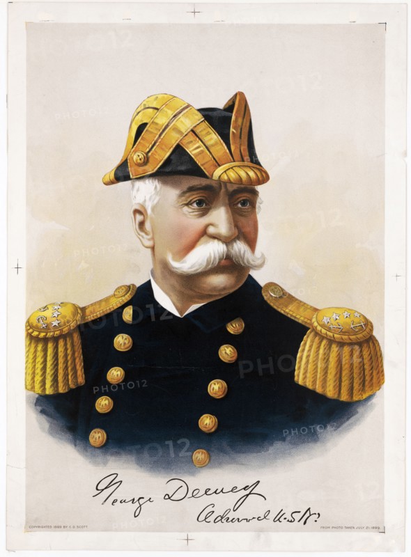 George Dewey Admiral USN (U.S. Navy Admiral) ca. 1899