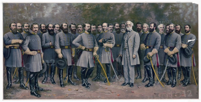Lee and his generals ca. 1907