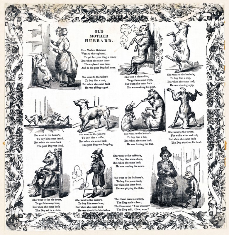 Old Mother Hubbard [nursery rhyme] print ca. 1830-1870